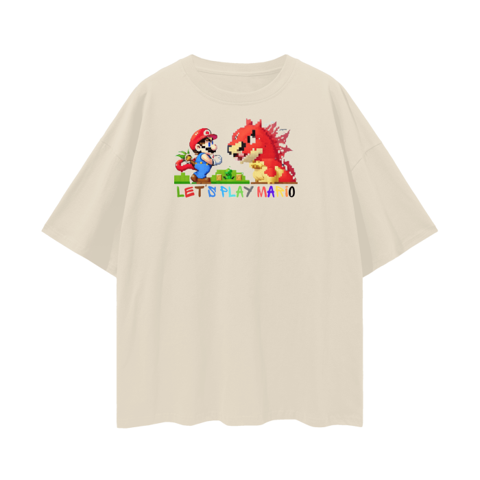 Streetwear Unisex Loose T-shirt Super Mario 3.0 Collection - DALSOMA