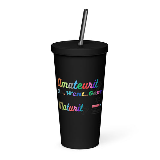 Insulated tumbler with a straw Maturity Rise Collection - DALSOMA