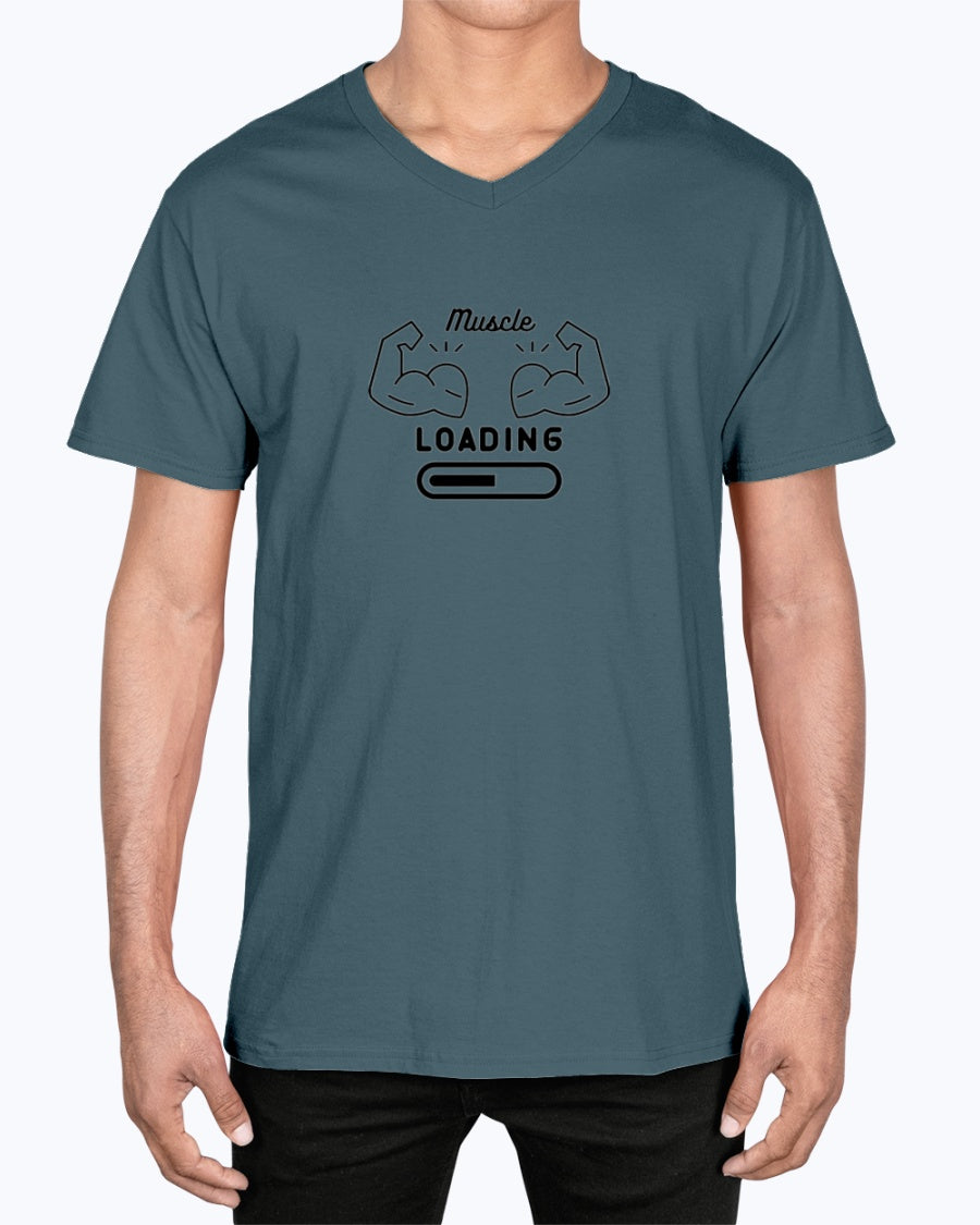 Unisex V-Neck T-shirt Fitness 1.0 Edition - DALSOMA