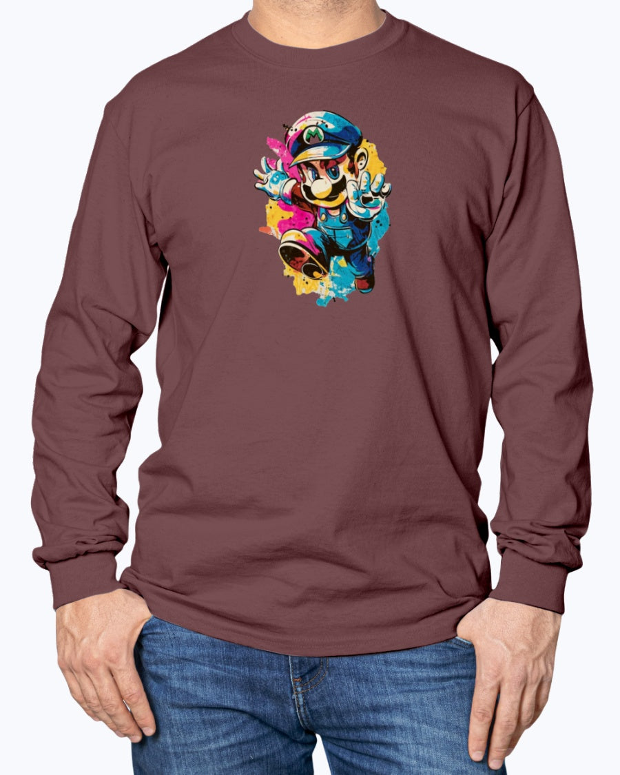 Unisex Long Sleeve T-Shirt Super Mario 2.0 Collection - DALSOMA