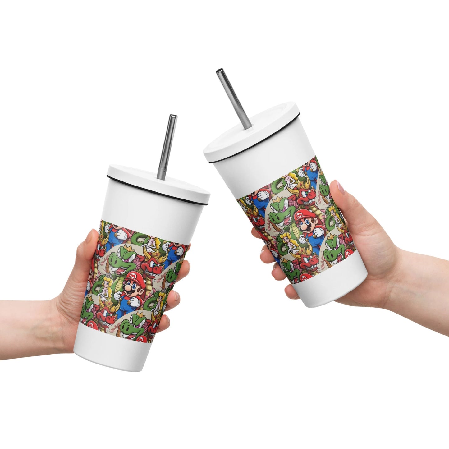 Insulated tumbler with a straw Super Mario 1.0 Collection - DALSOMA