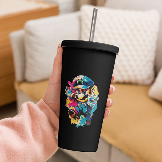 Insulated tumbler with a straw Super Mario 2.0 Collection