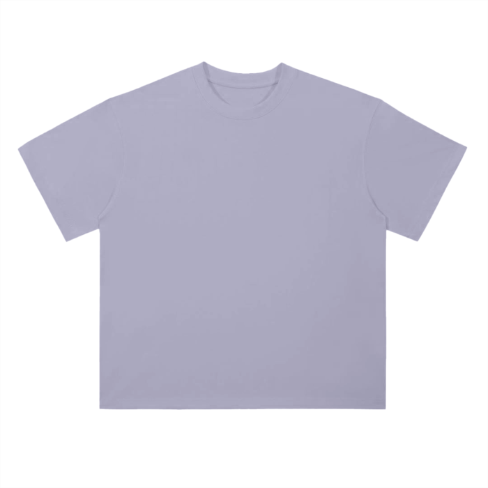 Drop Shoulder Simple Plain T-Shirt