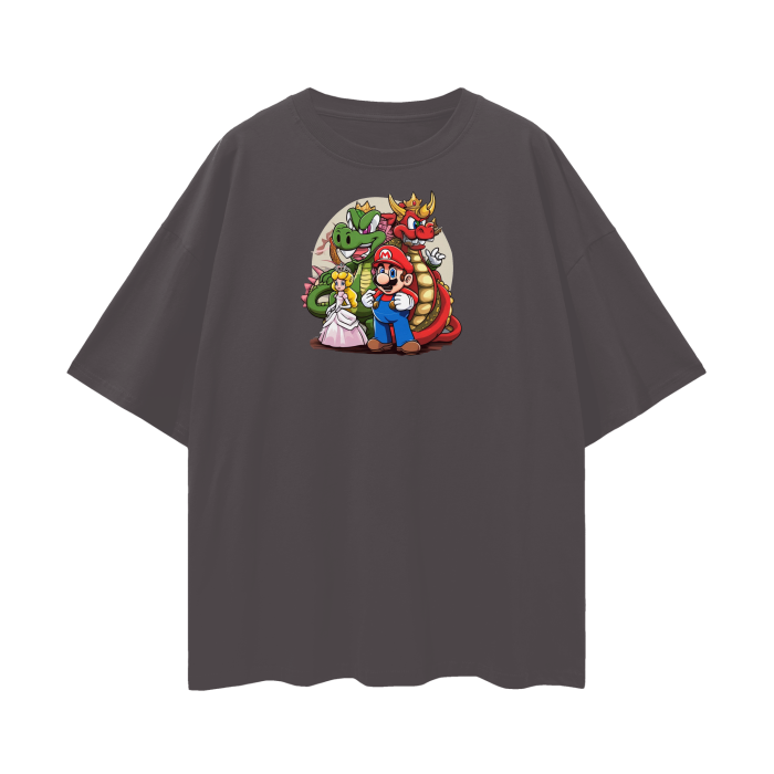 Streetwear Unisex Loose T-shirt Super Mario 1.0 Collection - DALSOMA