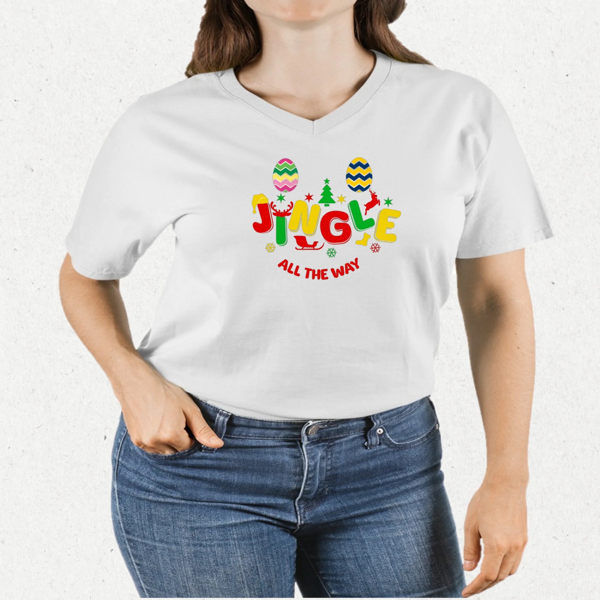 Unisex V-Neck T-shirt Christmas 1.0 Collection - DALSOMA