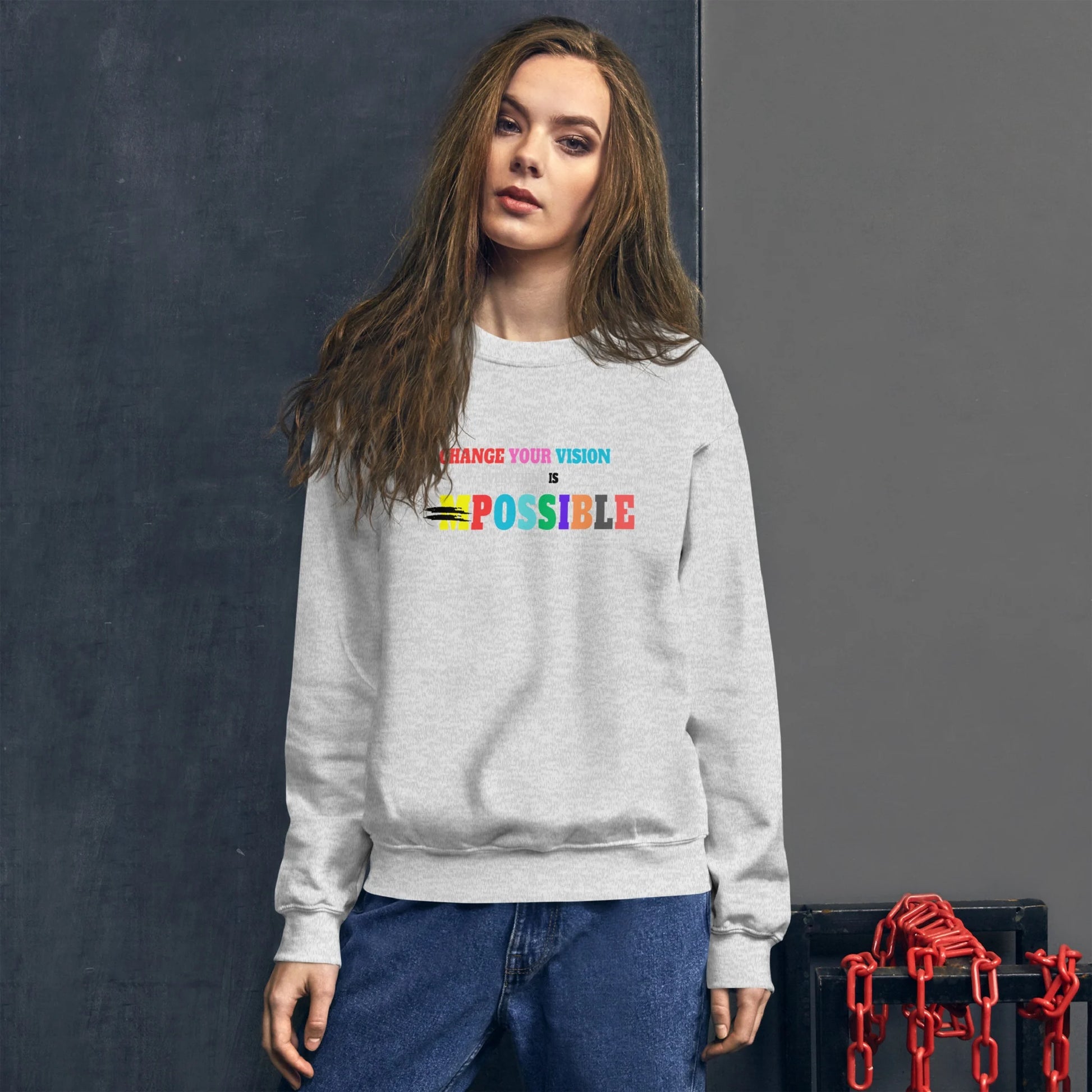 Crewneck Sweatshirt Positive Vision Collection - DALSOMA