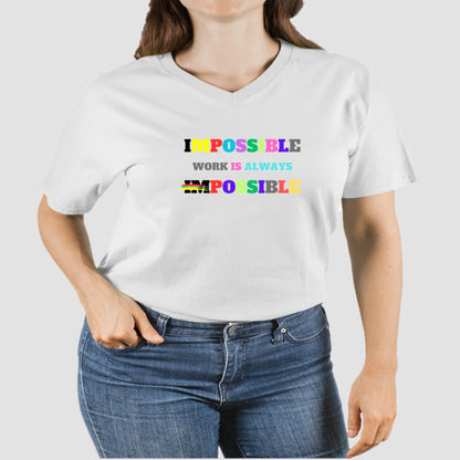 V-Neck T-shirt Impossible1.0 Edition - DALSOMA