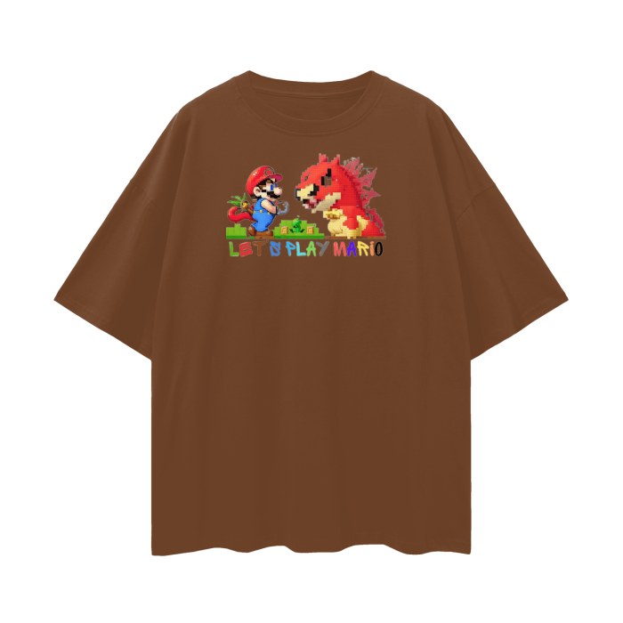 Streetwear Unisex Loose T-shirt Super Mario 3.0 Collection - DALSOMA