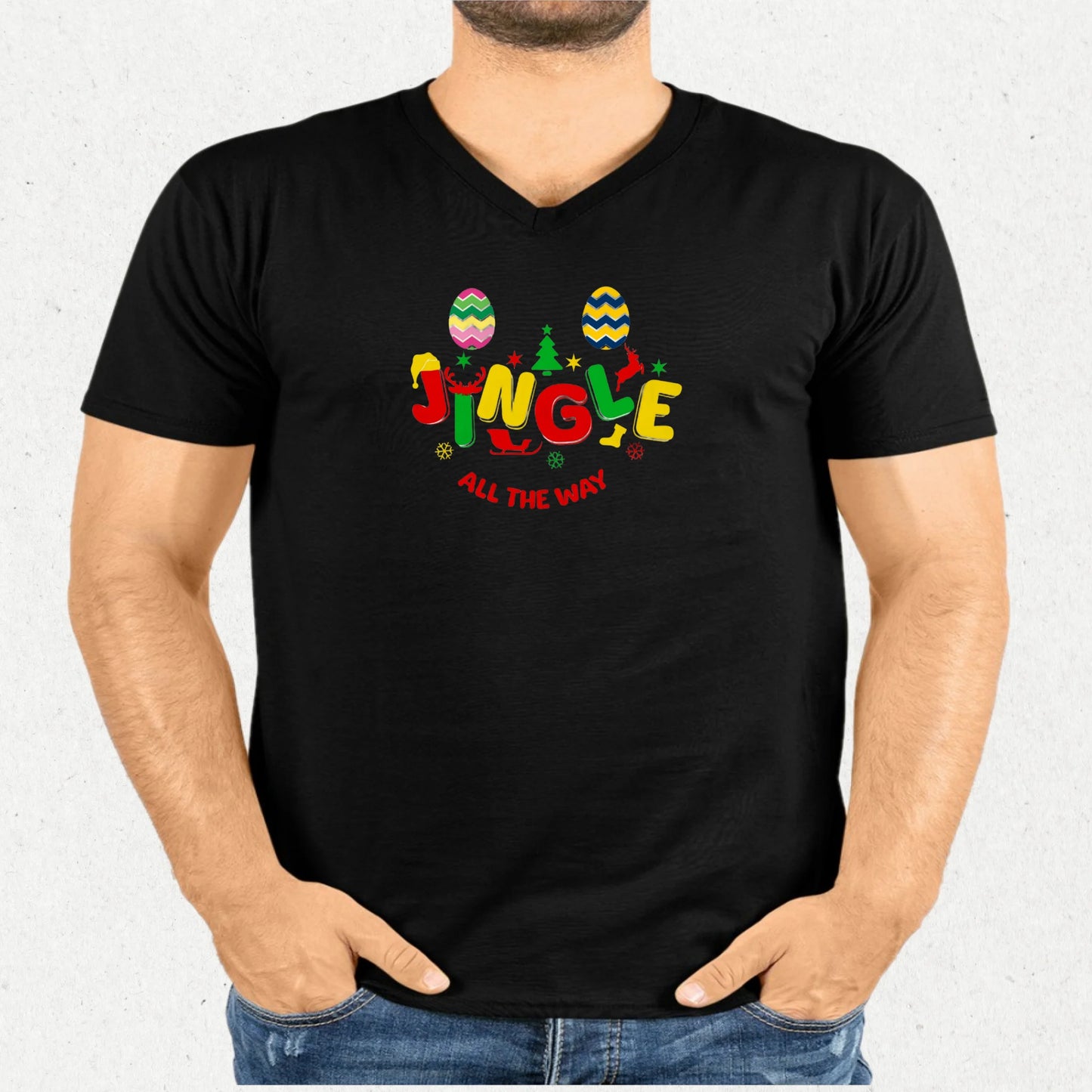 Unisex V-Neck T-shirt Christmas 1.0 Collection - DALSOMA