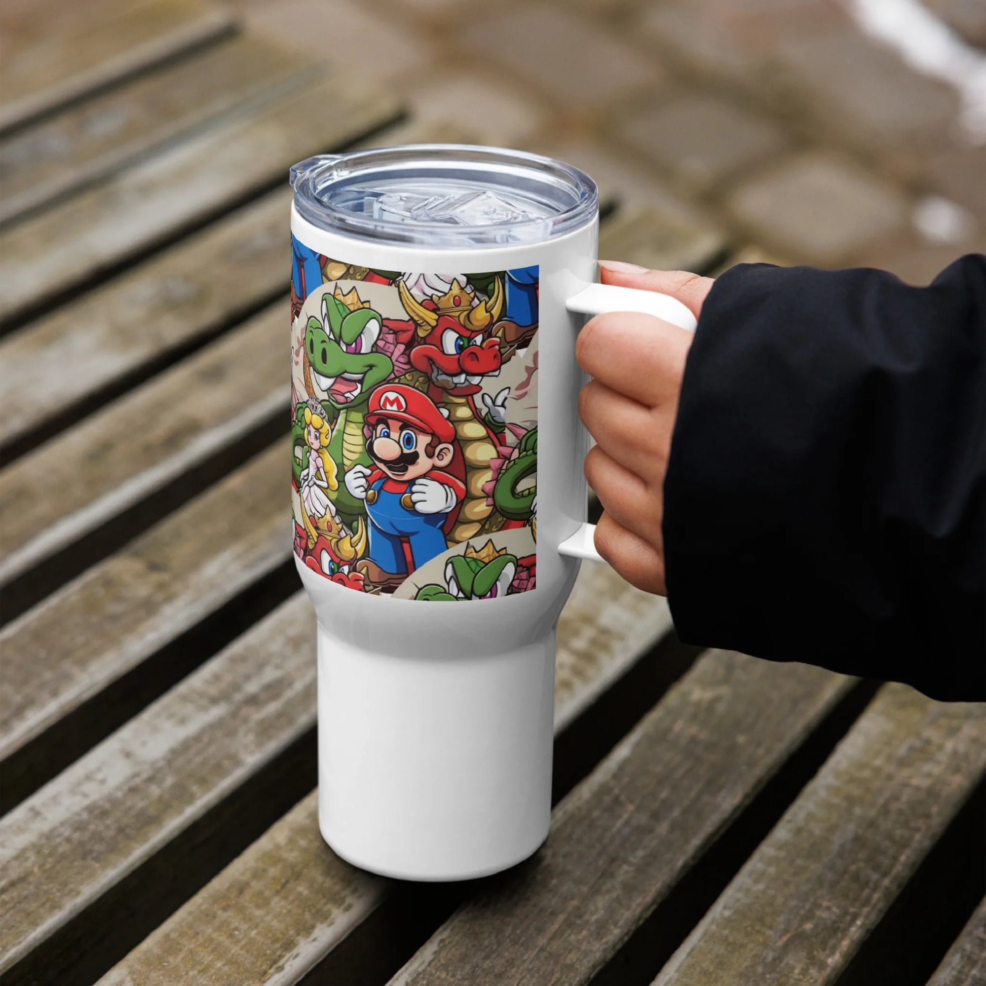 Travel mug with a handle Super Mario 1.0 Collection - DALSOMA