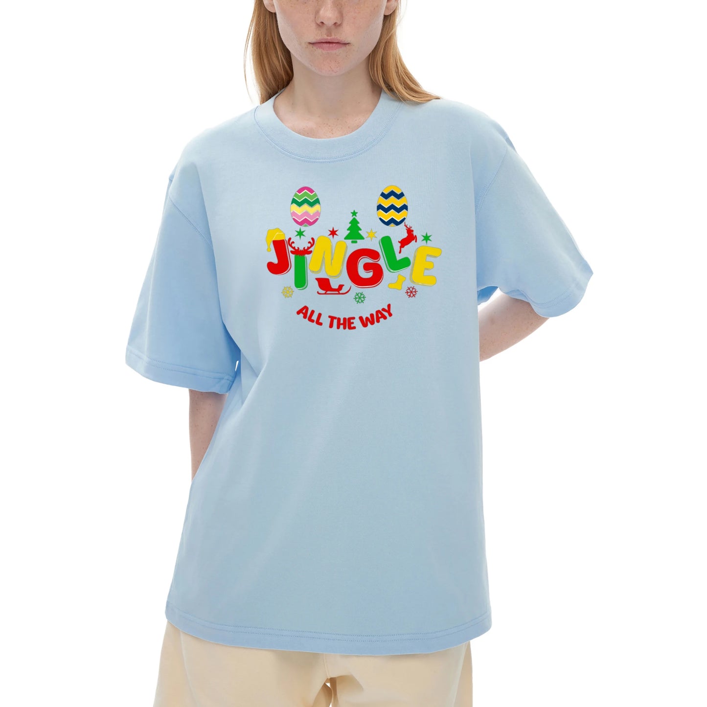 Unisex Drop Shoulder Streetwear T-Shirt Christmas 1.0 Collection - DALSOMA