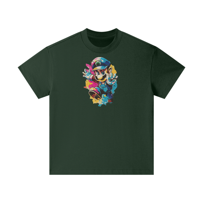 Streetwear Kids Heavyweight T-Shirt Super Mario 2.0 Collection - DALSOMA