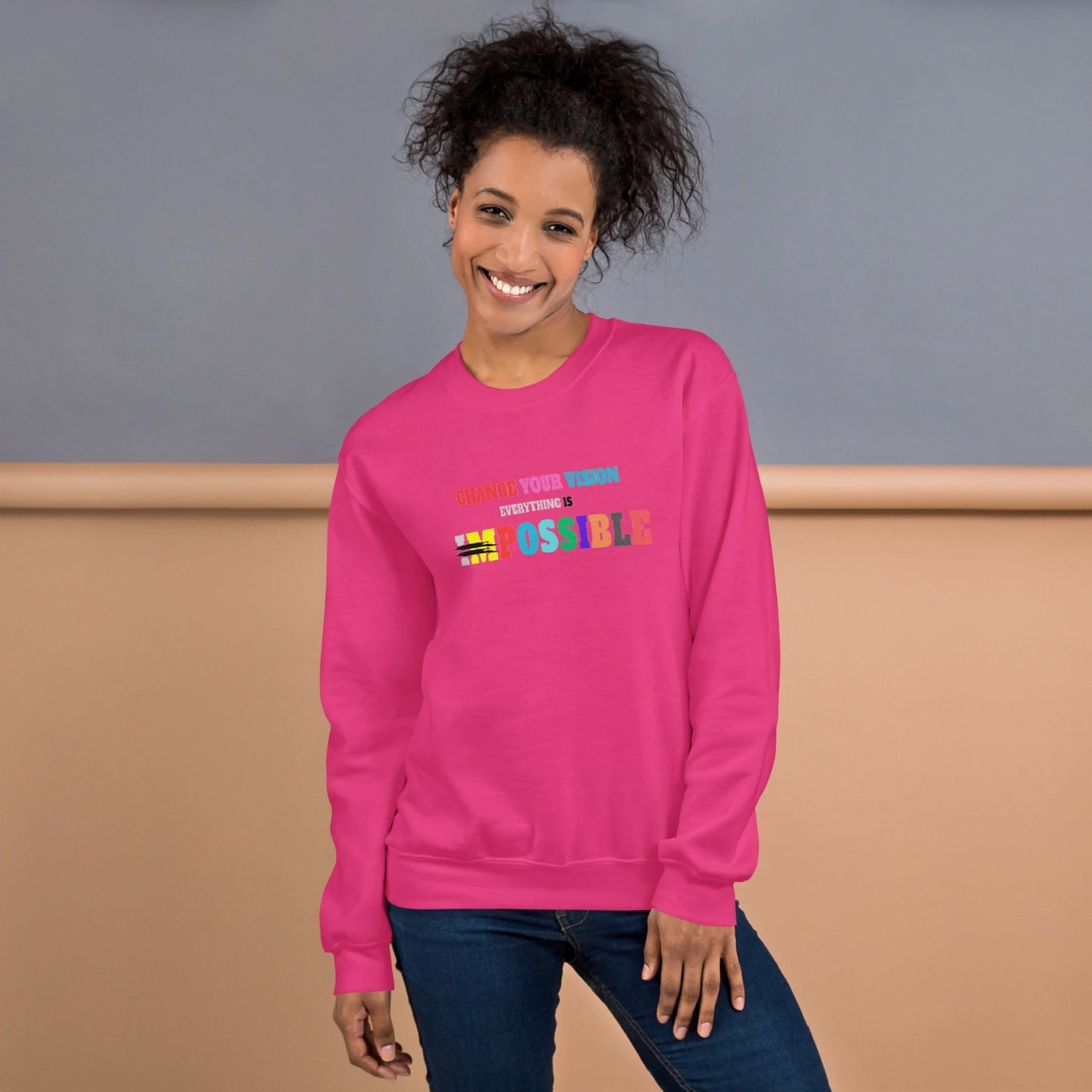Crewneck Sweatshirt Positive Vision Collection - DALSOMA