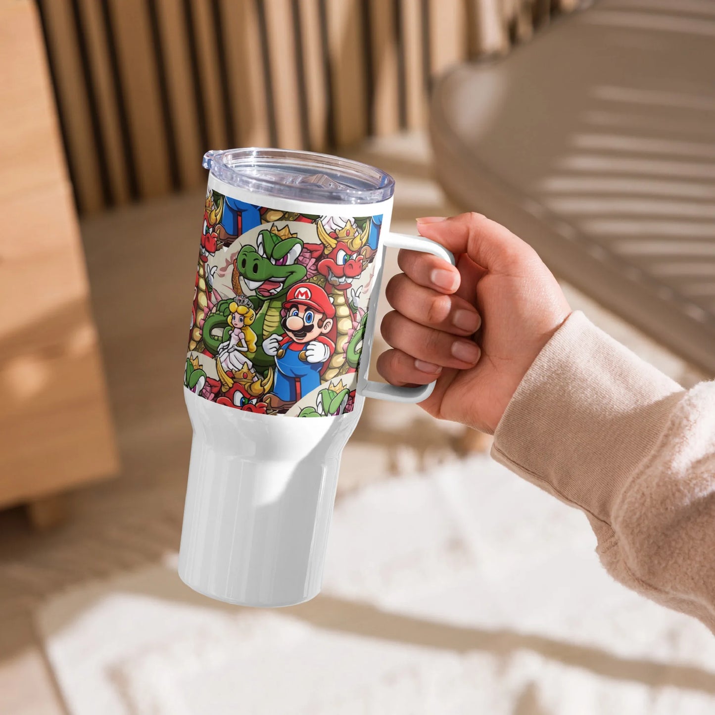 Travel mug with a handle Super Mario 1.0 Collection - DALSOMA