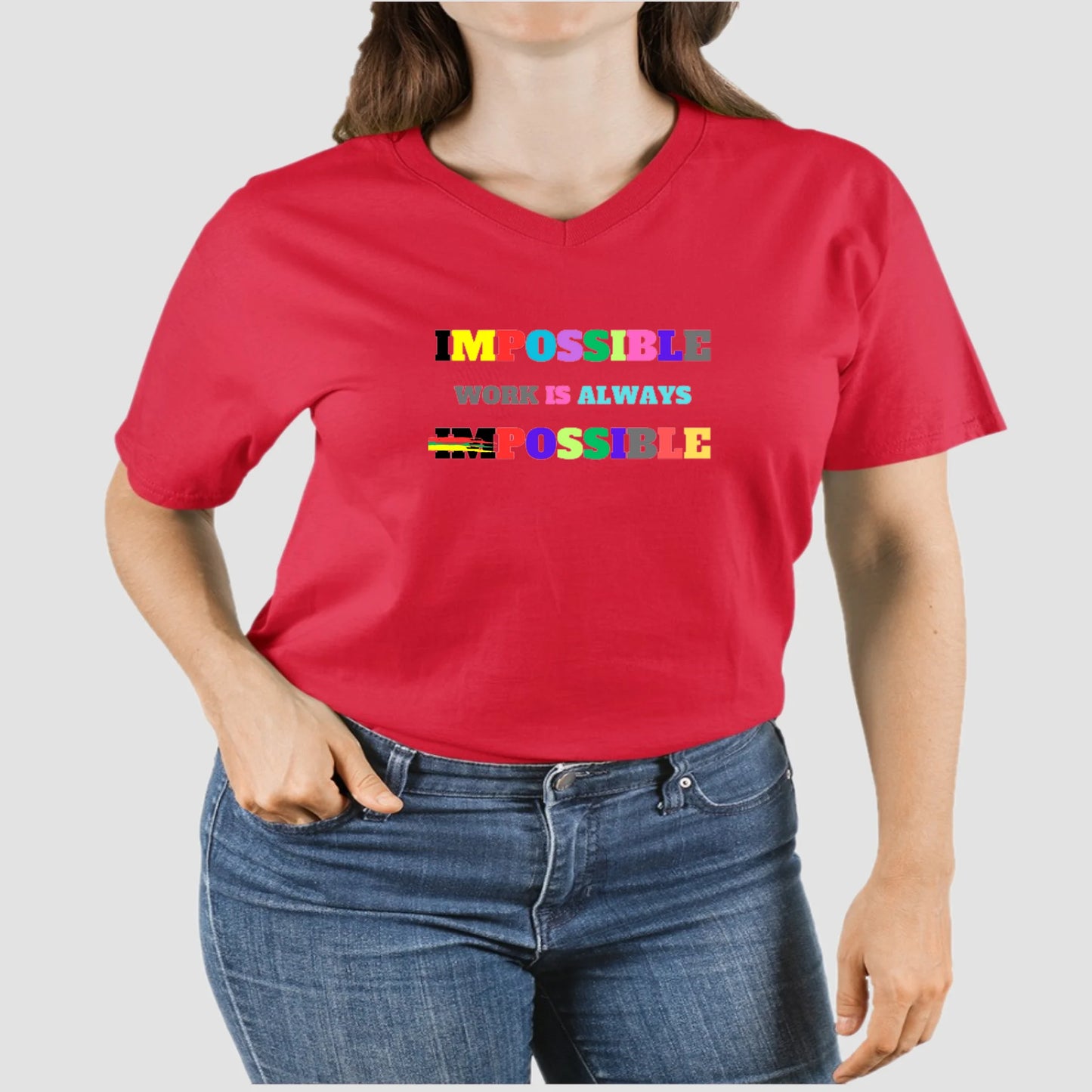 V-Neck T-shirt Impossible1.0 Edition - DALSOMA