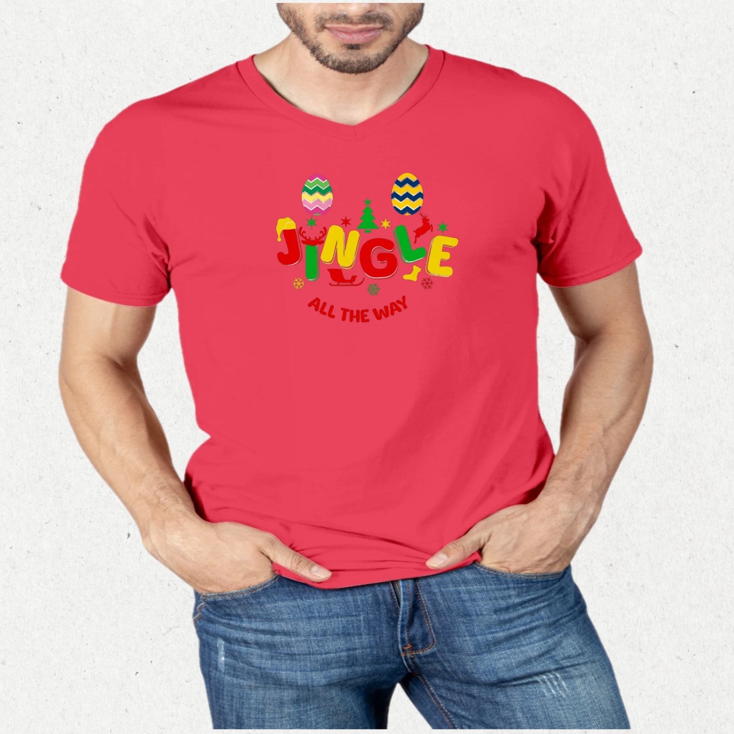 Unisex V-Neck T-shirt Christmas 1.0 Collection - DALSOMA