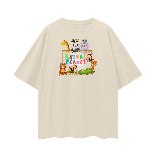 Streetwear Unisex Loose T-shirt Animal Planet 1.0 Collection - DALSOMA