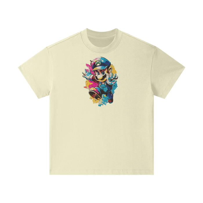 Streetwear Kids Heavyweight T-Shirt Super Mario 2.0 Collection - DALSOMA