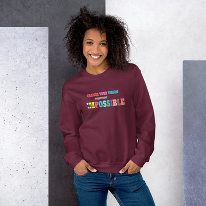 Crewneck Sweatshirt Positive Vision Collection - DALSOMA