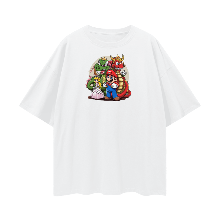 Streetwear Unisex Loose T-shirt Super Mario 1.0 Collection - DALSOMA
