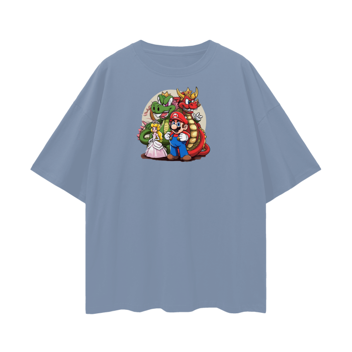 Streetwear Unisex Loose T-shirt Super Mario 1.0 Collection - DALSOMA