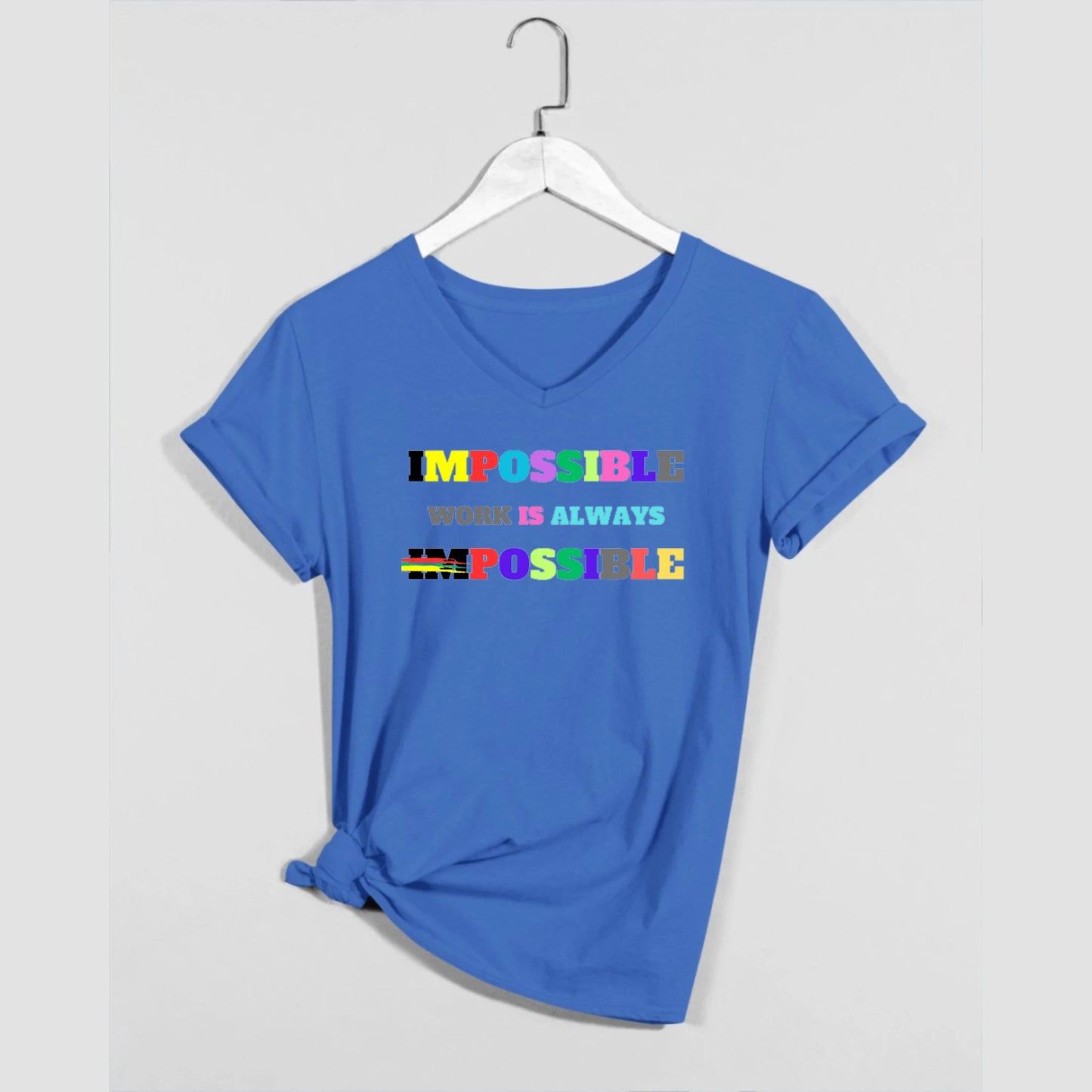 V-Neck T-shirt Impossible1.0 Edition - DALSOMA