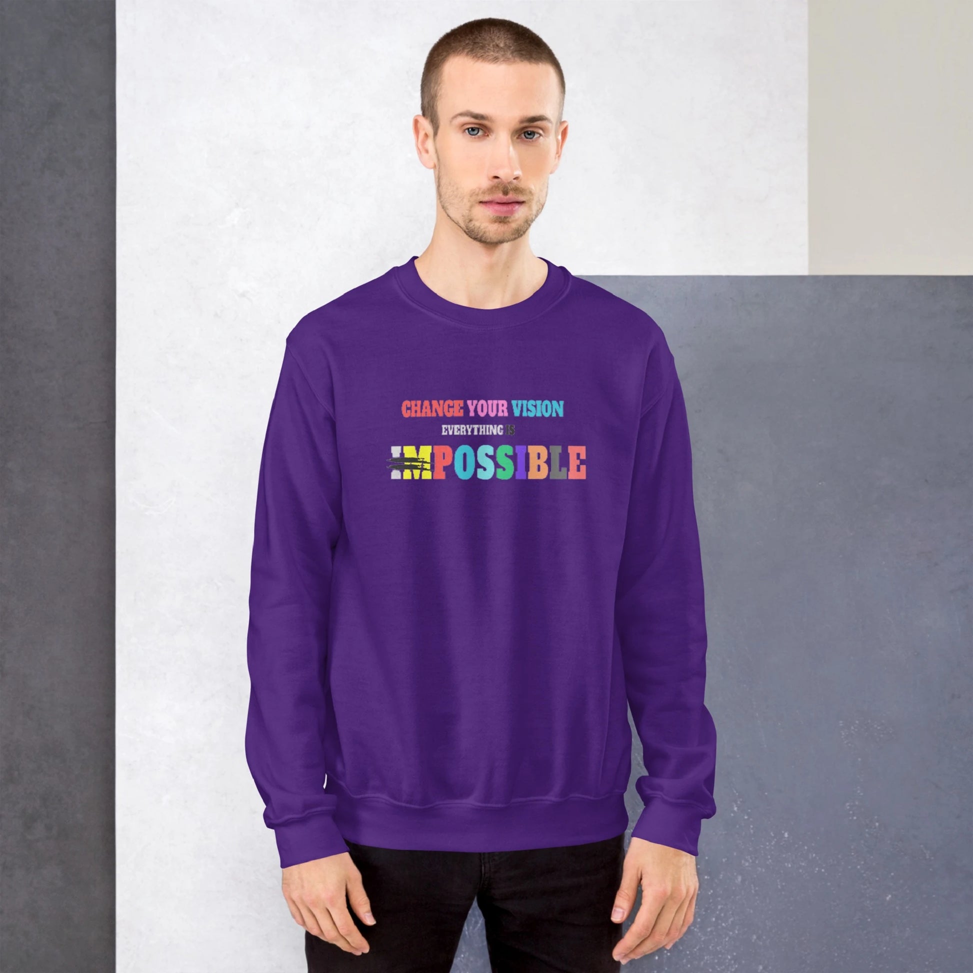 Crewneck Sweatshirt Positive Vision Collection - DALSOMA