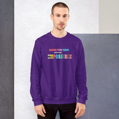 Crewneck Sweatshirt Positive Vision Collection - DALSOMA