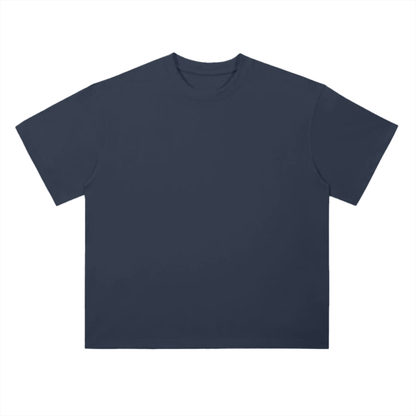 Drop Shoulder Simple Plain T-Shirt