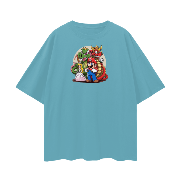 Streetwear Unisex Loose T-shirt Super Mario 1.0 Collection - DALSOMA
