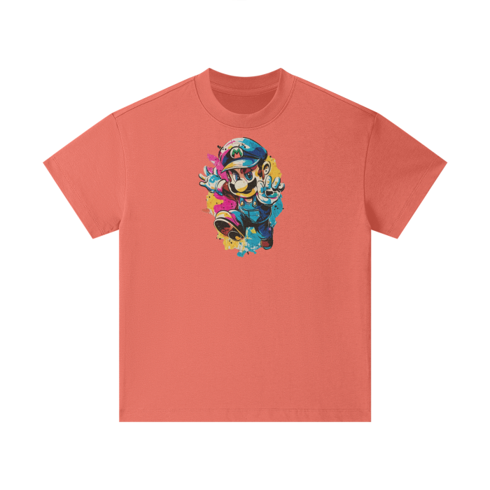 Streetwear Kids Heavyweight T-Shirt Super Mario 2.0 Collection - DALSOMA