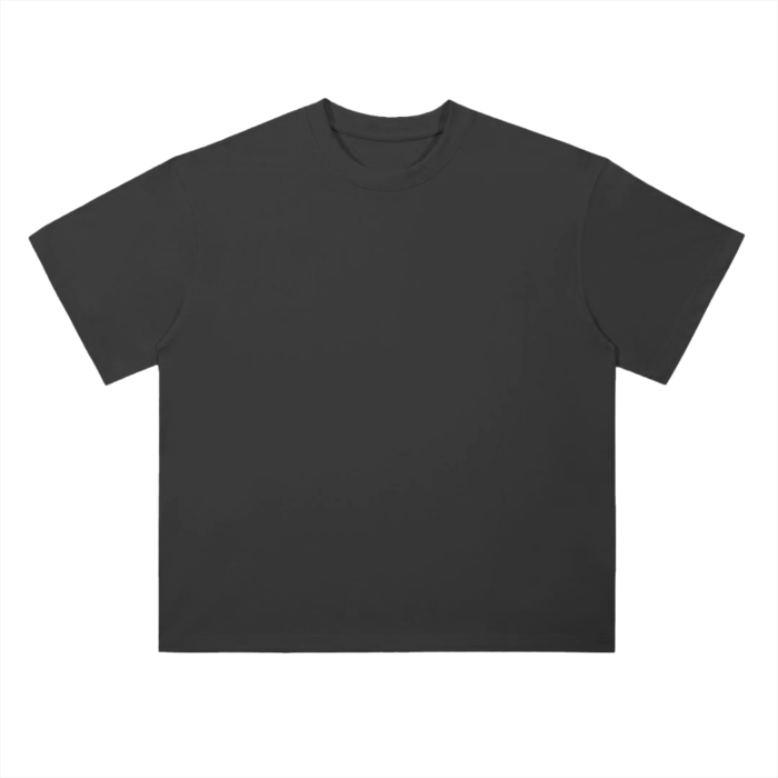 Drop Shoulder Simple Plain T-Shirt