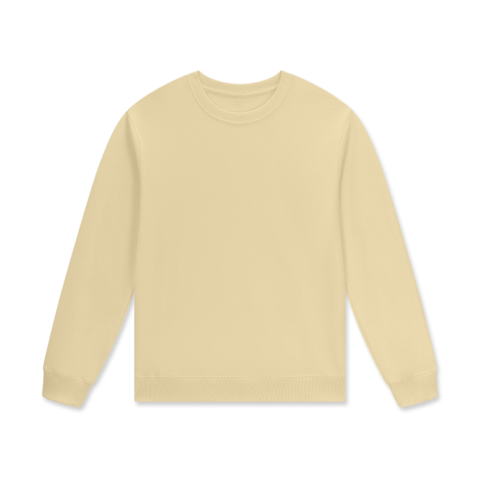 Streetwear Unisex Plain Cotton Pullover