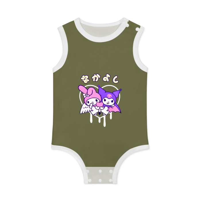 All-Over Print Baby Tank Bodysuit | 100% Cotton - DALSOMA