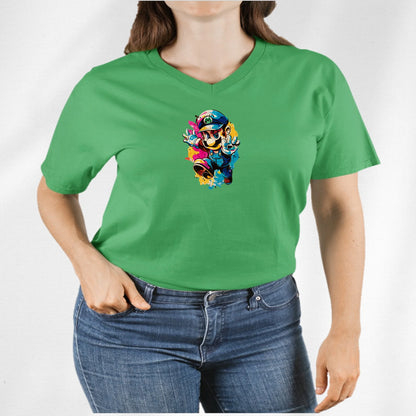 Unisex V-Neck T-shirt Super Mario 2.0 Collection - DALSOMA