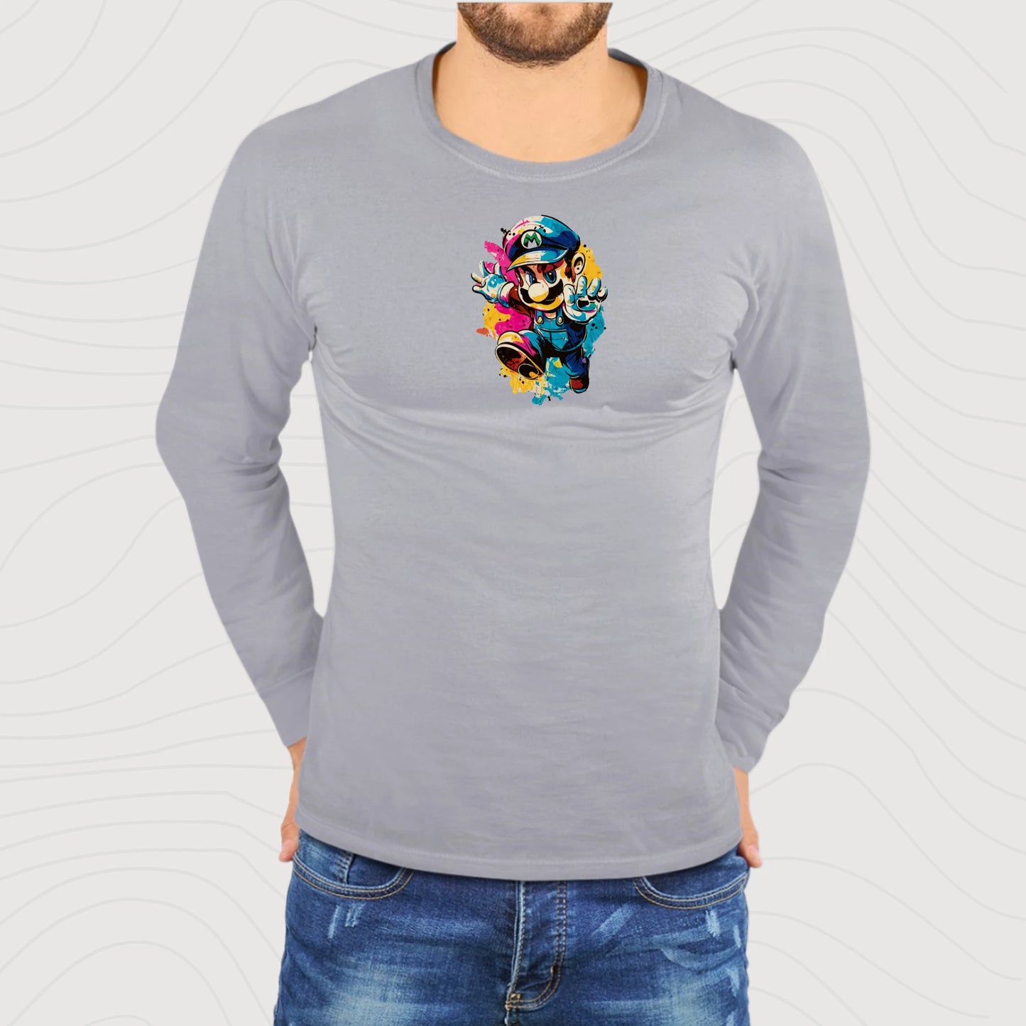 Unisex Long Sleeve T-Shirt Super Mario 2.0 Collection - DALSOMA