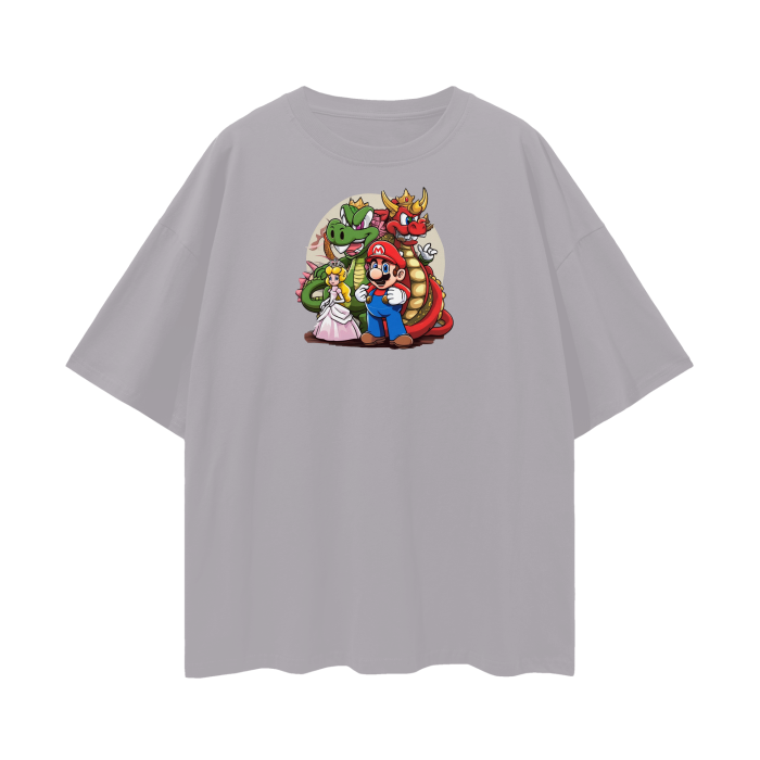 Streetwear Unisex Loose T-shirt Super Mario 1.0 Collection - DALSOMA