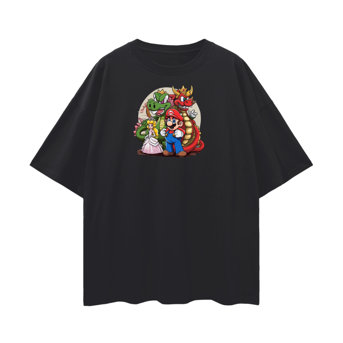 Streetwear Unisex Loose T-shirt Super Mario 1.0 Collection - DALSOMA