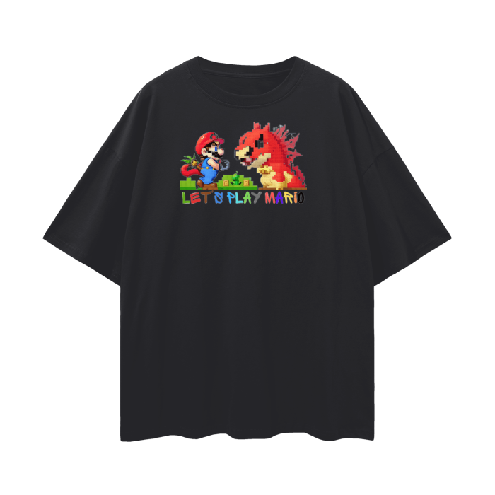Streetwear Unisex Loose T-shirt Super Mario 3.0 Collection - DALSOMA