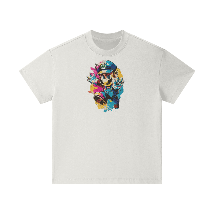 Streetwear Kids Heavyweight T-Shirt Super Mario 2.0 Collection - DALSOMA