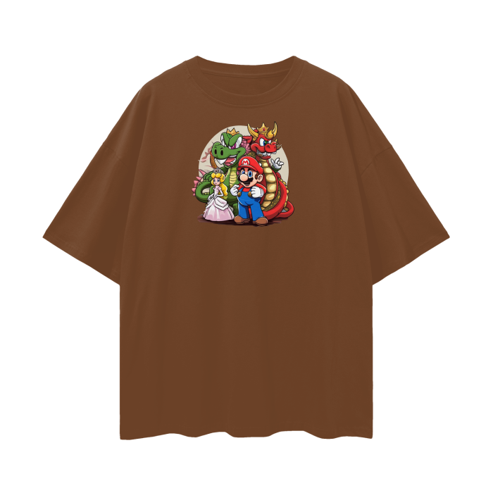 Streetwear Unisex Loose T-shirt Super Mario 1.0 Collection - DALSOMA