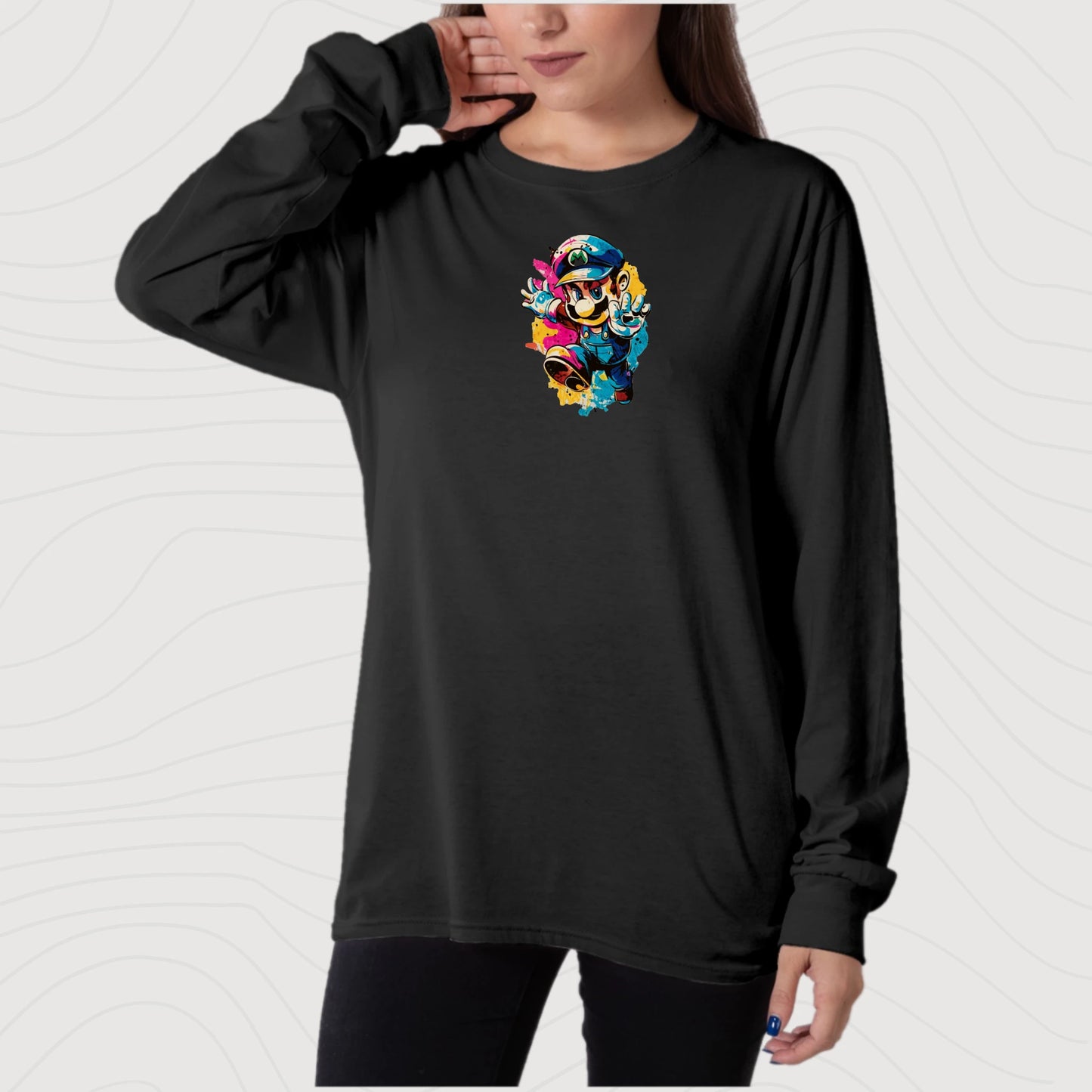 Unisex Long Sleeve T-Shirt Super Mario 2.0 Collection - DALSOMA