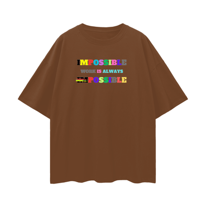 Streetwear Unisex Loose T-shirt Impossible1.0 Edition - DALSOMA