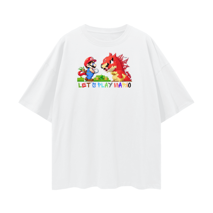 Streetwear Unisex Loose T-shirt Super Mario 3.0 Collection - DALSOMA