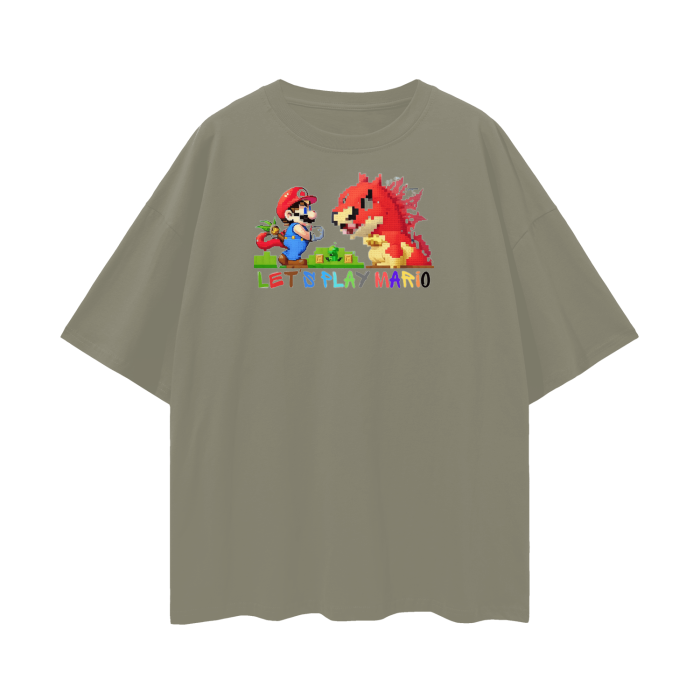 Streetwear Unisex Loose T-shirt Super Mario 3.0 Collection - DALSOMA