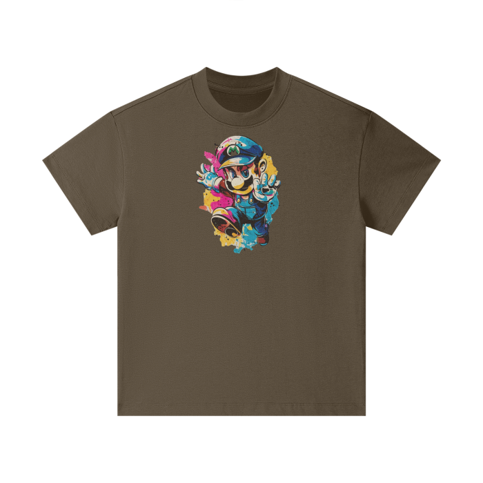 Streetwear Kids Heavyweight T-Shirt Super Mario 2.0 Collection - DALSOMA