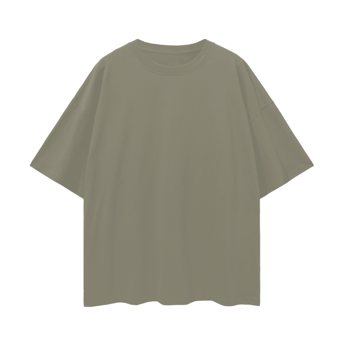 Oversize Streetwear Plain T-shirt