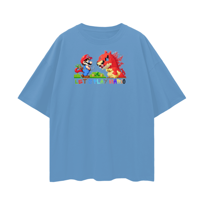 Streetwear Unisex Loose T-shirt Super Mario 3.0 Collection - DALSOMA