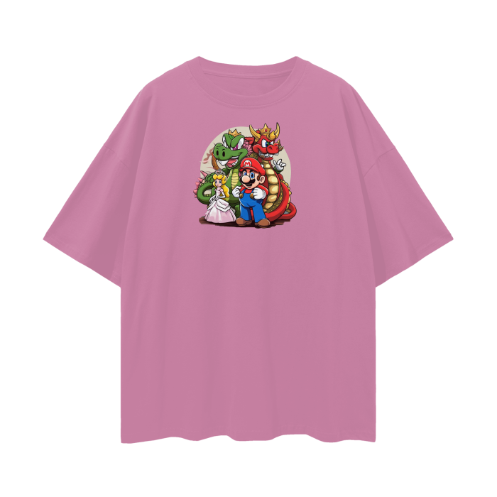 Streetwear Unisex Loose T-shirt Super Mario 1.0 Collection - DALSOMA