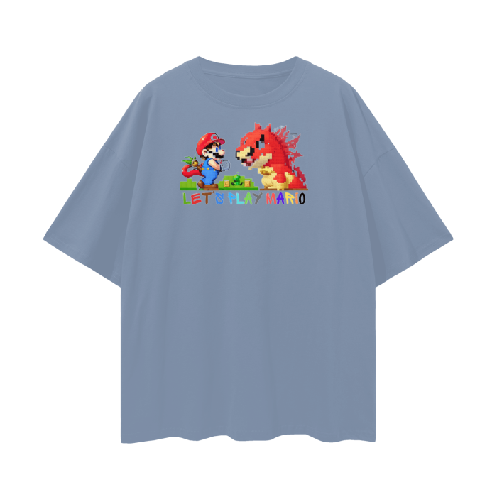 Streetwear Unisex Loose T-shirt Super Mario 3.0 Collection - DALSOMA